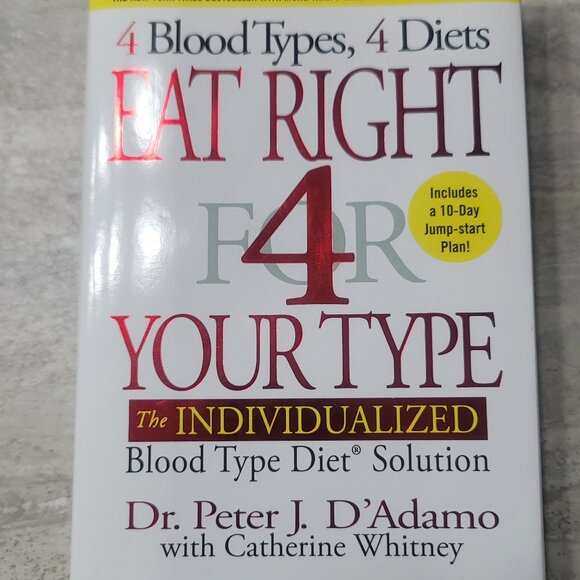 #362 Eat Right 4 Your Blood Type Book Health - Picture 1 of 6